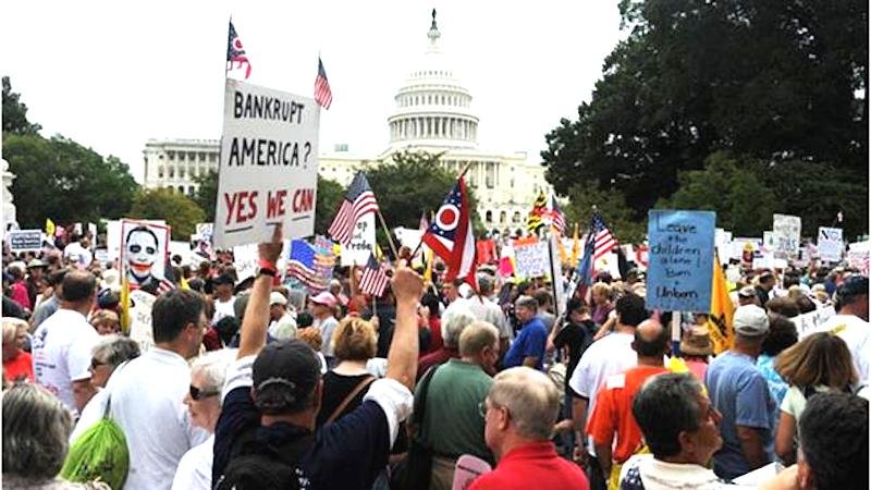 crowd protest