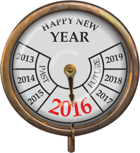 New Year clock