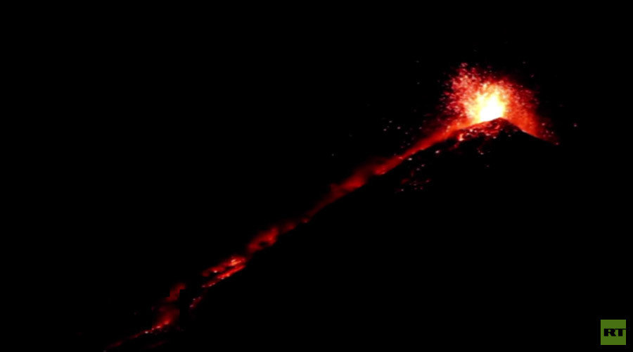 fuego volcano eruption