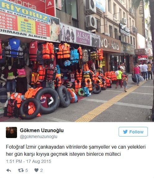 Turkey fake life jackets