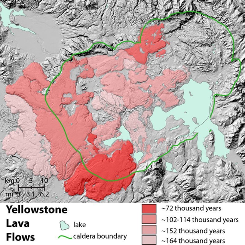 Click to enlarge Yellowstone caldera