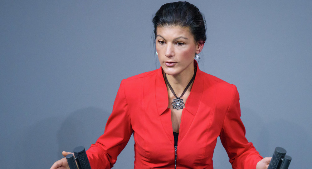 German politician Sahra Wagenknecht