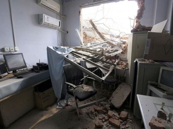 China hospital bulldozed