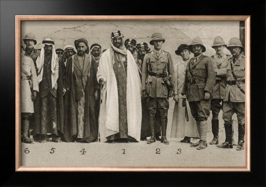 Abdel Aziz Ibn Saud with Sir Percy Cox