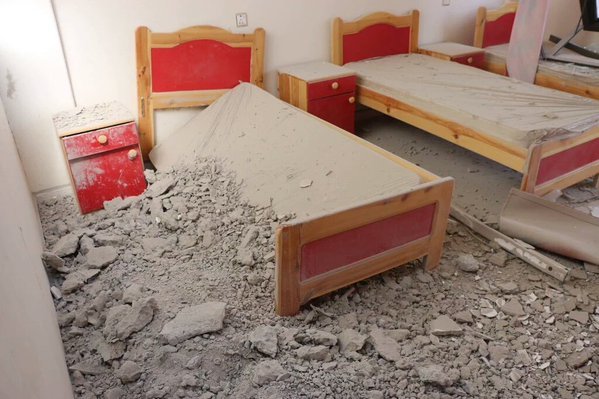 Click to enlarge Yemeni bomb blind school