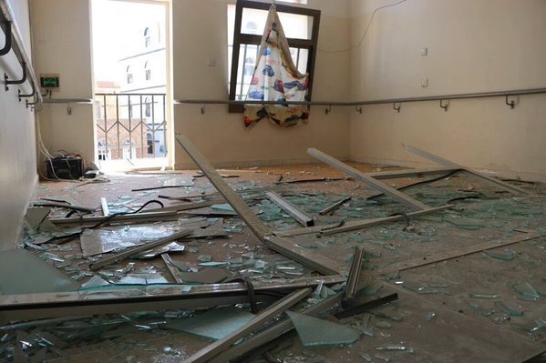 Click to enlarge Yemeni bomb blind school