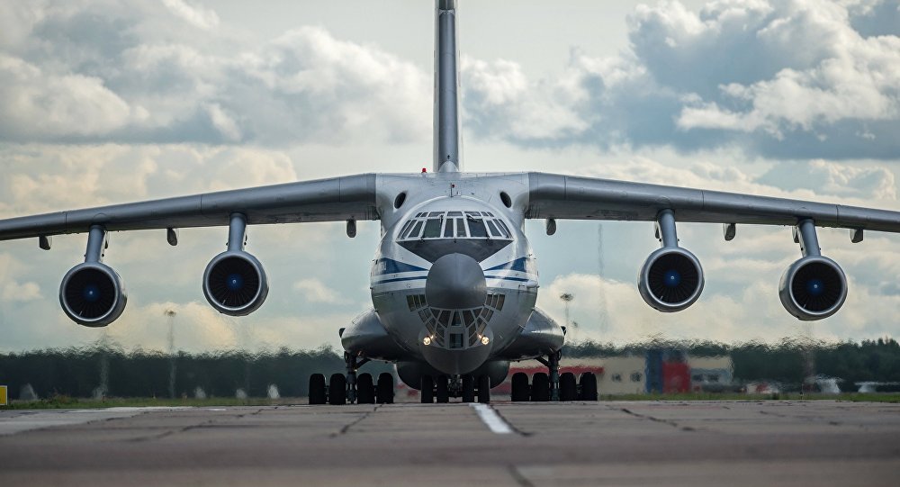 Russian IL-76 transport jet
