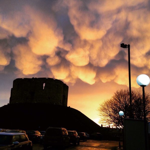 Mammatus clouds 