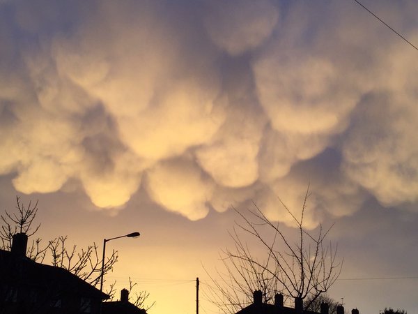 Click to enlarge Mammatus clouds
