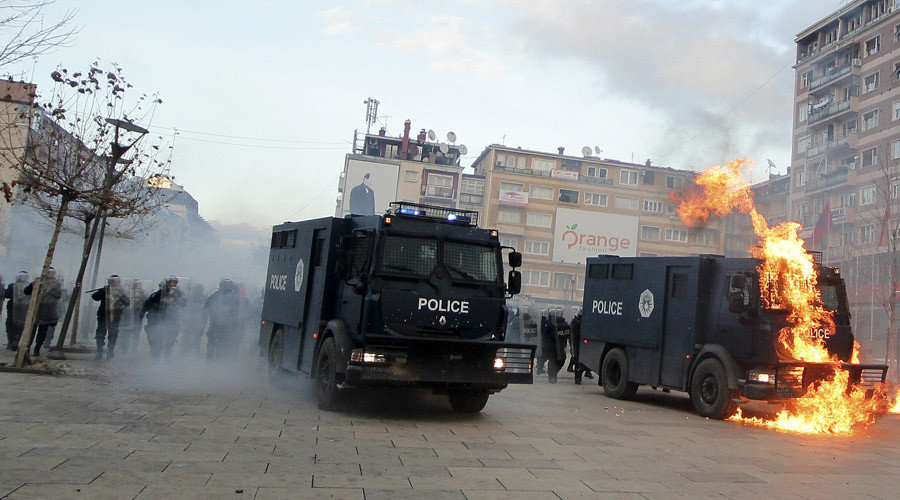 Click to enlarge Kosovo government headquarters