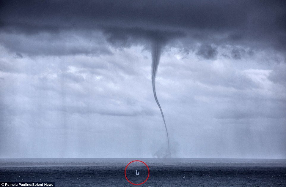 Click to enlarge Waterspout