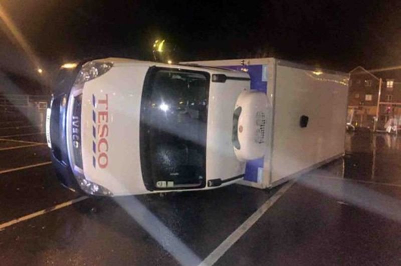 mini tornado in Wales