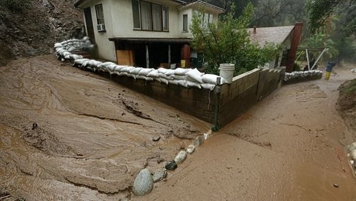 Mudslide in California