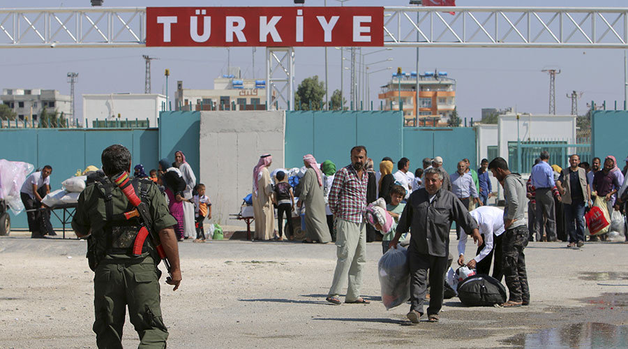Click to enlarge syrian refugees turkish border