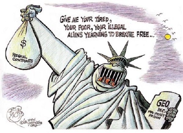 US Liberty cartoon