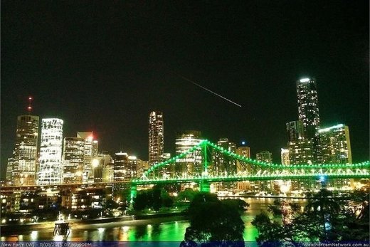 Click to enlarge Brisbane meteor