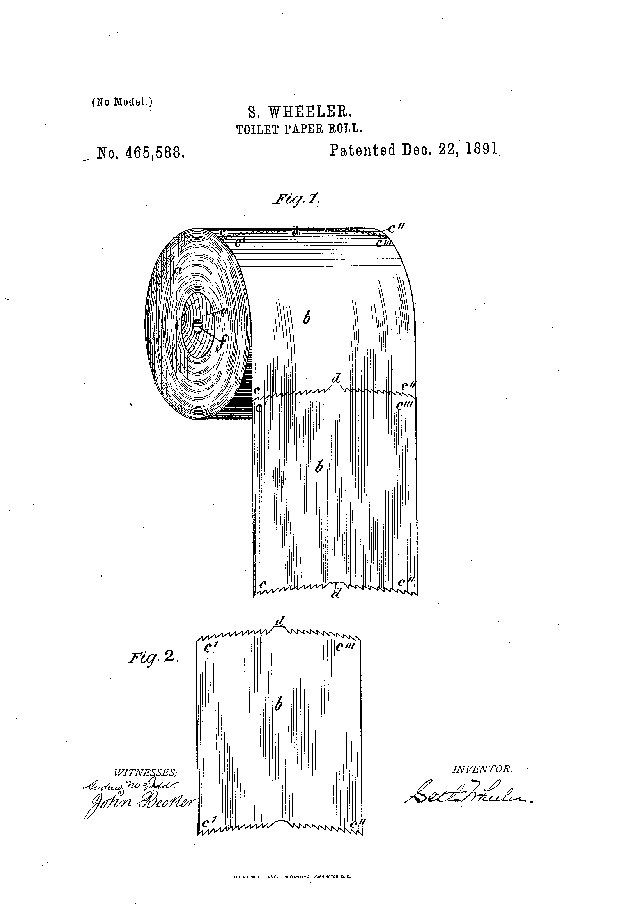 Click to enlarge toilet paper patent
