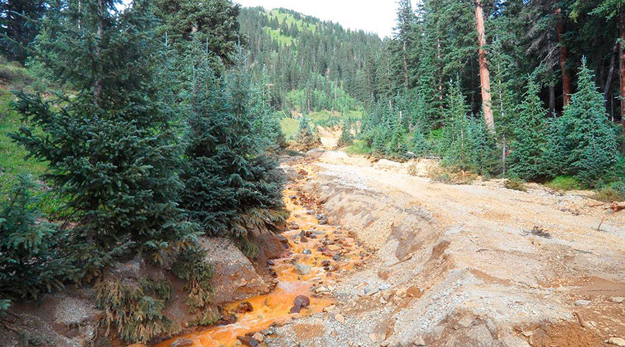 yellow mine waste river