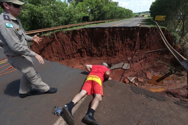  flood damage in Paraná state, Brazil