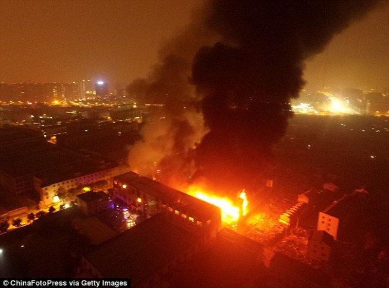 Click to enlarge Hangzhou City gas truck explosion