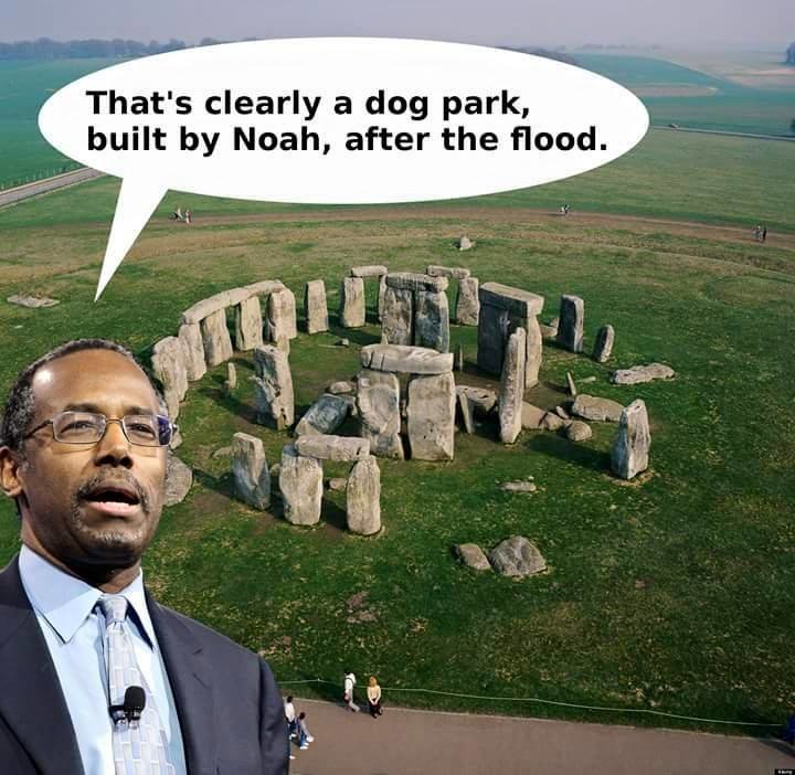 ben carson stone henge meme