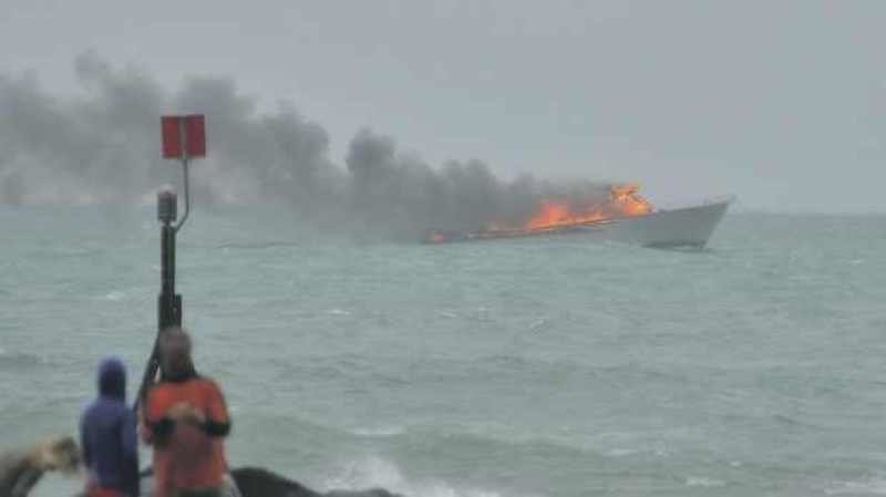 New Zealand ship fire