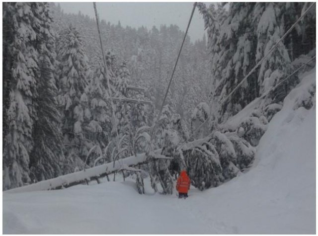 Blocked road Bugaria