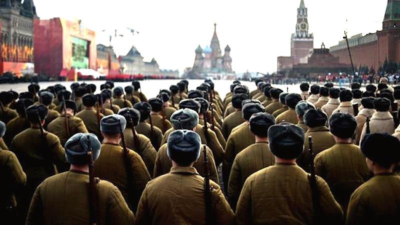 Click to enlarge Russian troops