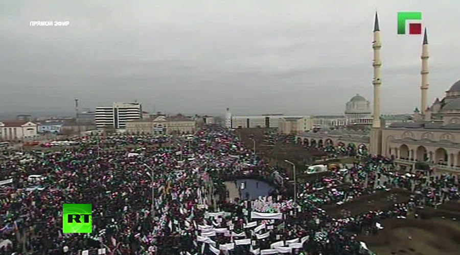 Grozny,Chechnya demonstration