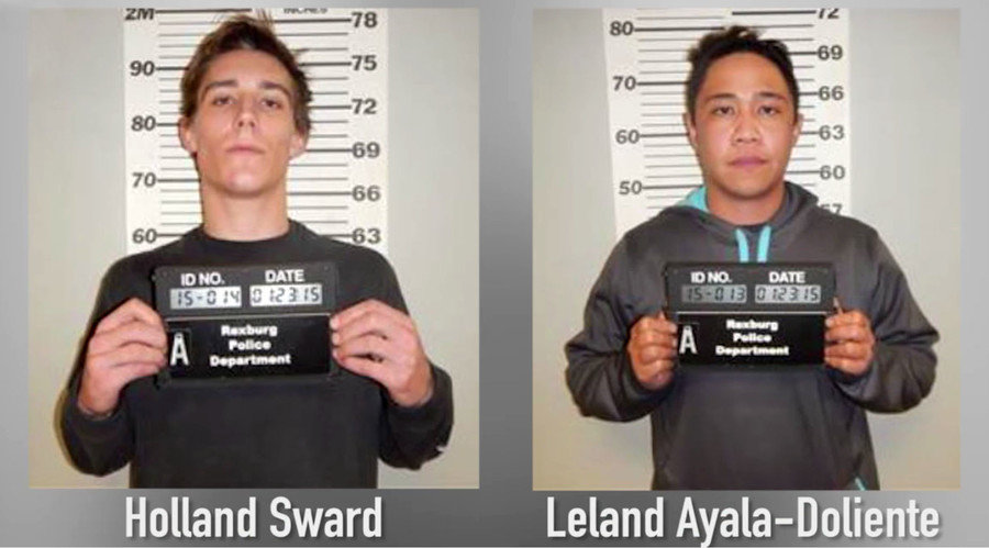 Leland Ayala-Doliente and Holland Sward mugshots