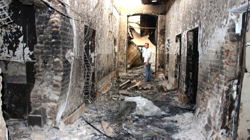bombed hospital