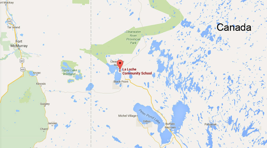 La Loche Community School map