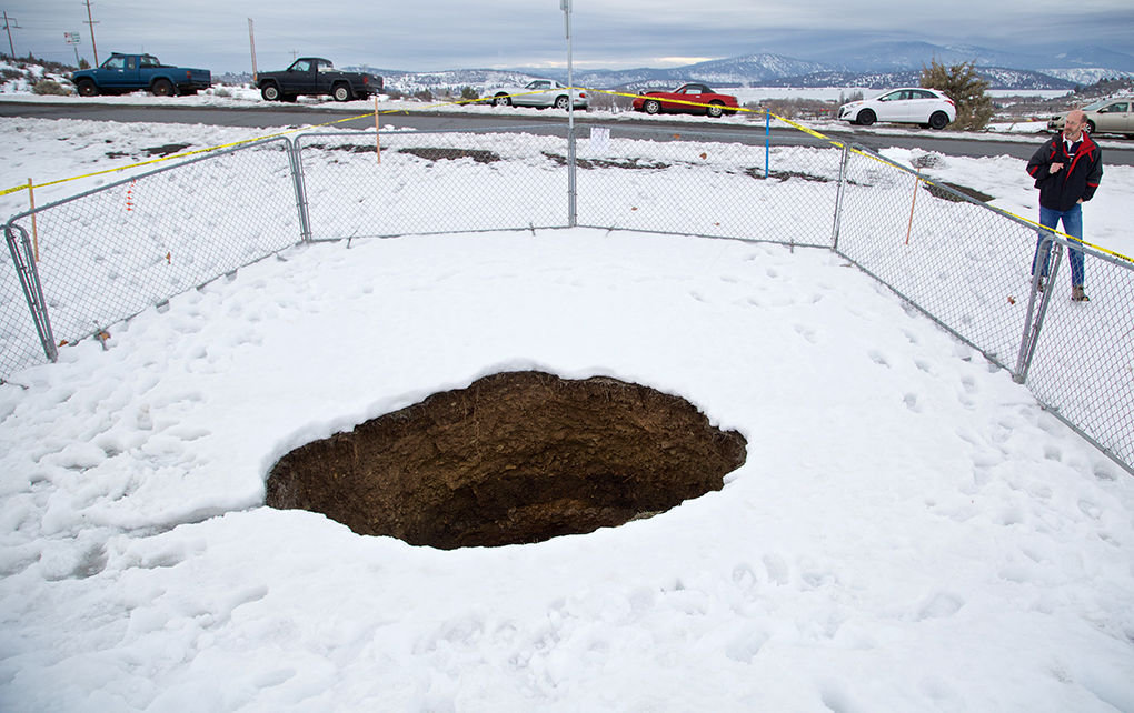 Sinkhole at Oregon Tech campus