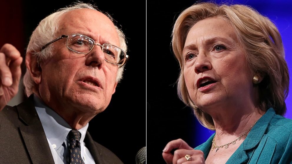 Click to enlarge Bernie Sanders Hillary Clinton