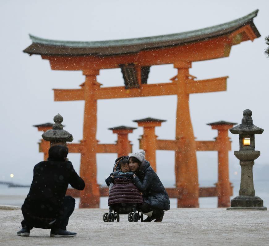 Japan snowfall