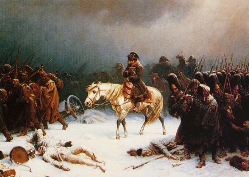 Napoleon's Retreat from Moscow painting