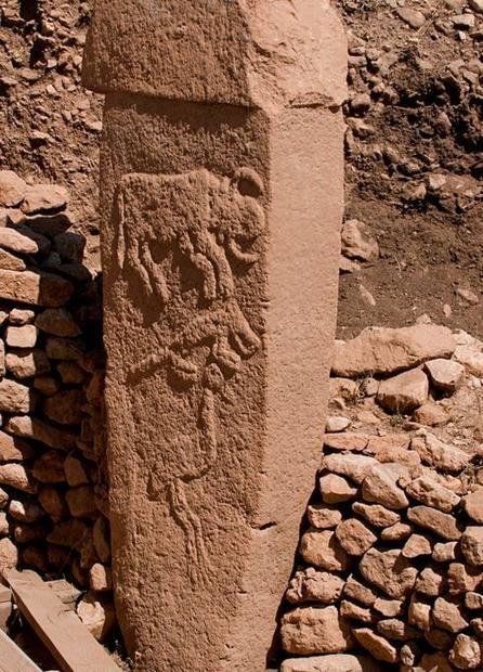 Carved Oillar at Gobekli Tepe