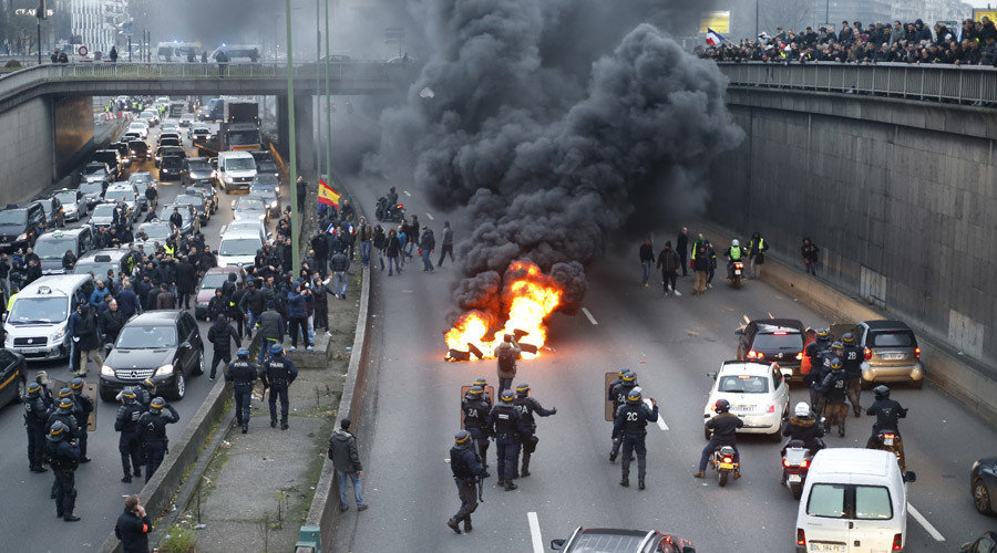 Click to enlarge Paris protests