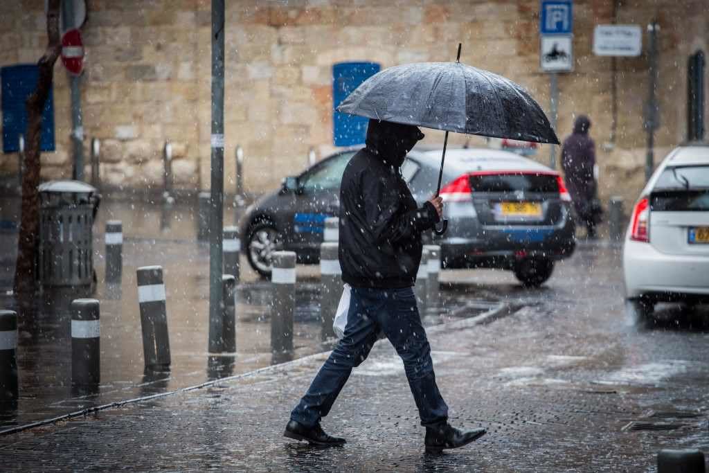 snow in Jerusalem