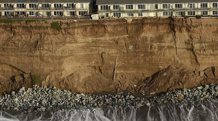 Click to enlarge California falling into the ocean