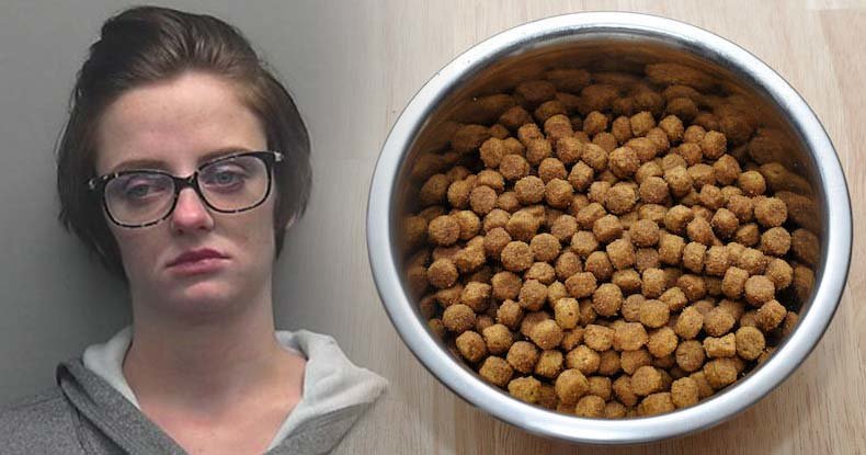 woman jail sell dog food police