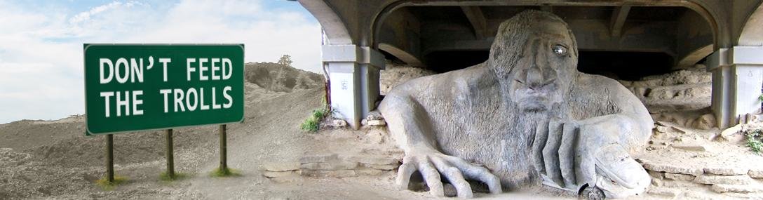 Click to enlarge Troll under bridge