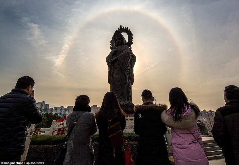 Sun halo Wuhan, China