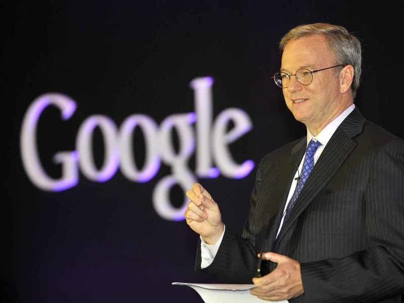Google’s chairman, Eric Schmidt