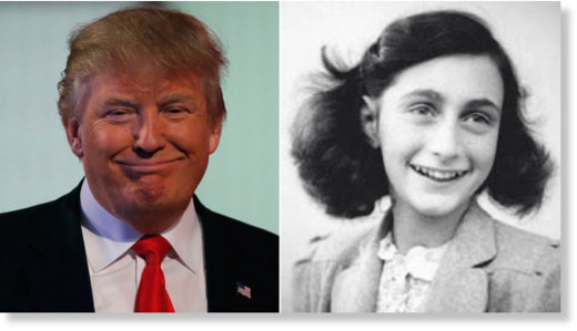 Trump and Anne Frank