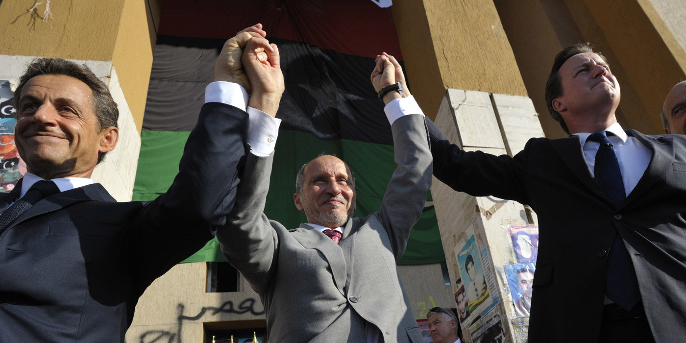 Click to enlarge Sarkozy visit Libya 2011