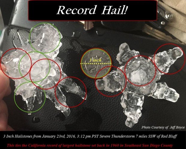 3 inch hailstones 