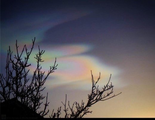 Mother of pearl clouds