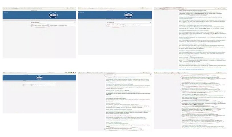 Whitehouse.gov search results