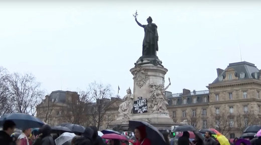 Click to enlarge Paris protest